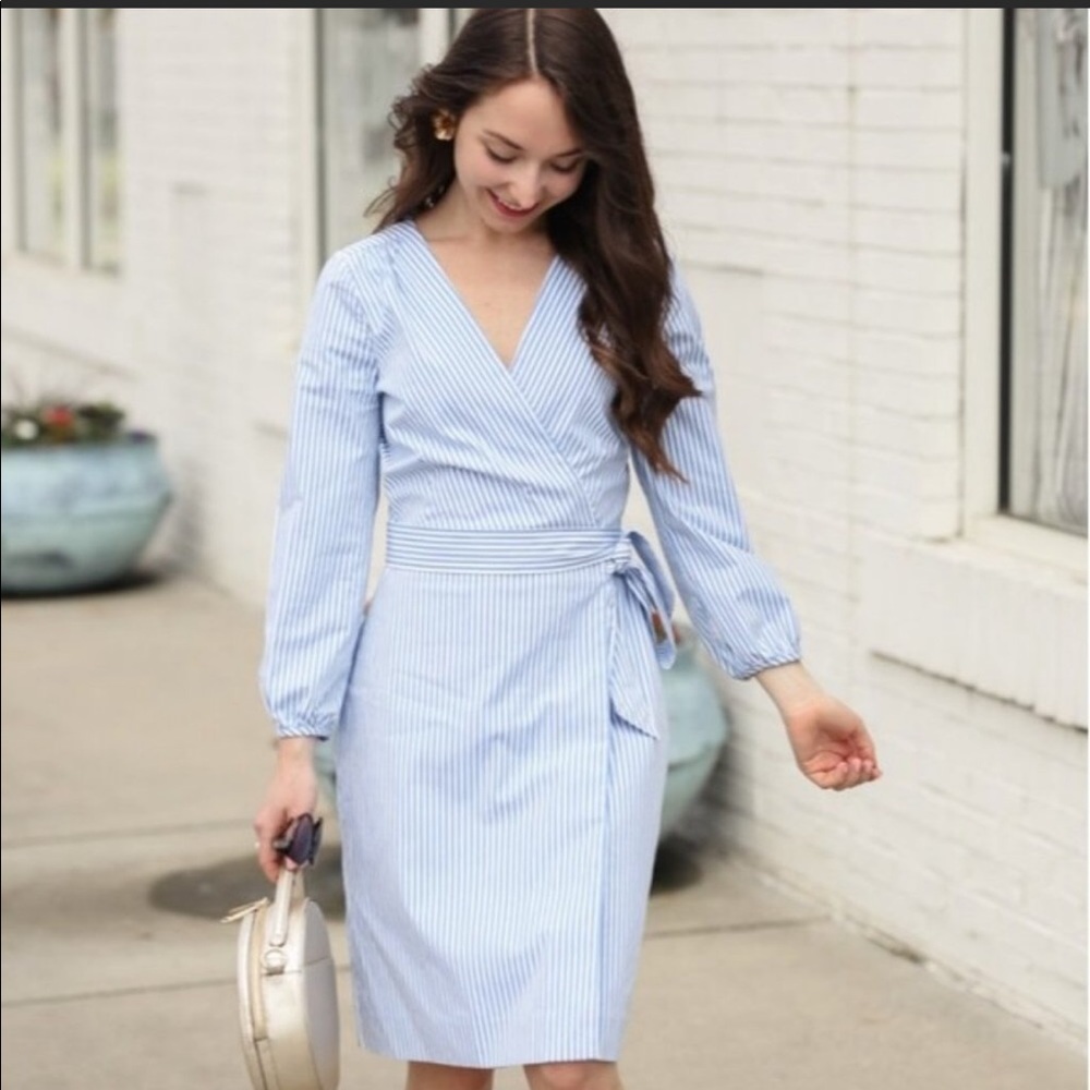 💙J CREW WRAP DRESS💙 - Picture 2 of 7